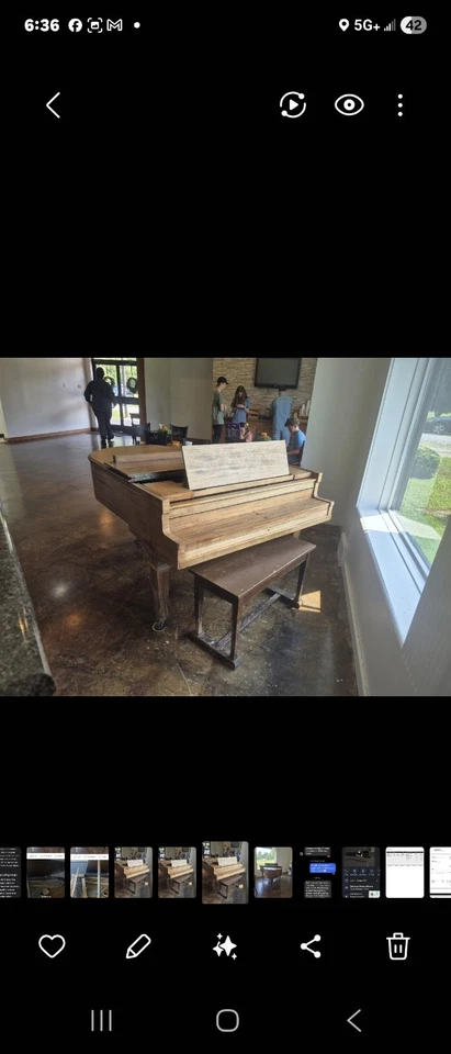 Piano Baby Grand Kimball 1923 Foto 2 de 4