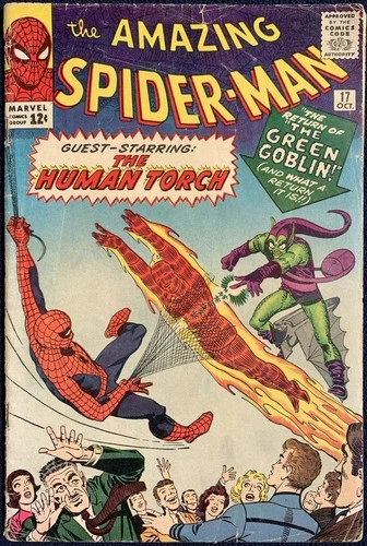 Amazing Spider-Man #17 VG- 3.5 2nd Green Goblin John Romita Stan Lee Marvel 1964