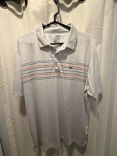 Callaway Opti-Dri Men's Striped Performance Golf Polo Shirt