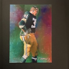 Jim Taylor #24, 28/50 Limited, Edward Vela signed autographed football card