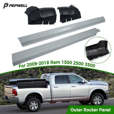 Rocker Panels Cab Corner For 09-18 Dodge Ram 1500 2500 3500 Extended & Quad Cab