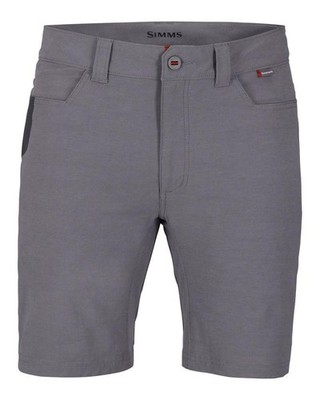Simms Challenger Short Steel, Anglerhose Grau, 30-40