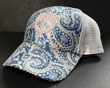 Rare Minnesota Twins MLB Women  s Paisley Sequin Embroidered 47 TC Logo Hat