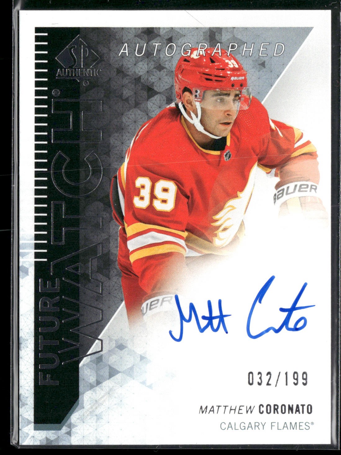 Matthew Coronato #RFWA-MC Hockey Cards 2023 SP Authentic 2013 Retro Future Watch Auto trading card — raw and PSA graded price guide