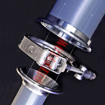 #ad 4 to 3.5 Inch Exhaust Pipe Adapter Heavy Duty 4 to 3 1 2 Reducing V Band Reducer $49.80