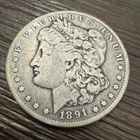 1891-CC Morgan Silver Dollar - Carson City Toner Rare - 90% Silver Verified