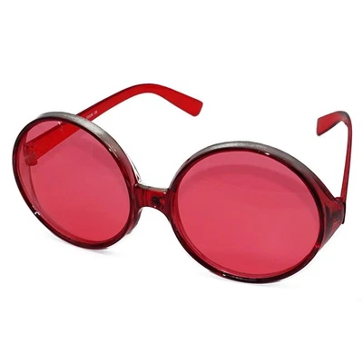 WILBERS ROSA ROTE BRILLE # Karneval Fasching Hippie Flower Power Kostüm Party 60er 70er