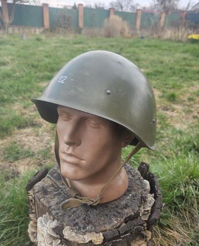 Original Steel Helmet SSH 40 WWII Combat Military Soviet Army RKKA Big Size 3 