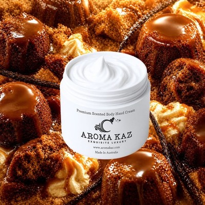 Butterscotch Pudding Body & Hand Cream Moisturiser Vegan 3 Sizes