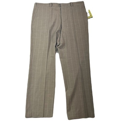 Perry Ellis Dress Pants Mens 36x30 Dark Beige Window Modern-Fit Resolution NEW