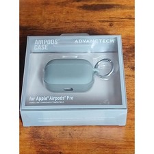ADVANCTECH Silicone Airpod Pro Case With Circle Clip In Grey