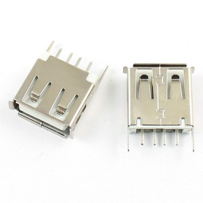 5Pcs USB 2.0 Type A 4 Pin Female DIP PCB Socket Connector *hh