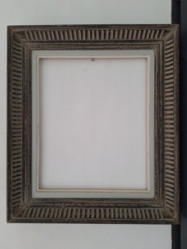 Ancien cadre en bois sculpté pour peinture ou photo - Photo 5 sur 10