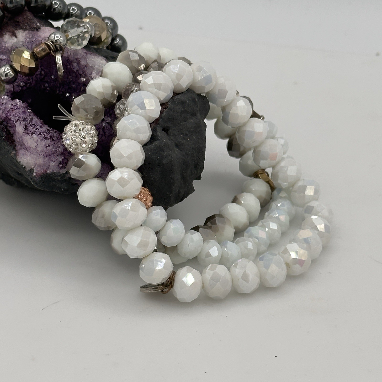 Erimish Beaded Bracelet Stack Set Stretch Layered… - image 5