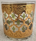 VINTAGE MCM CULVER VALENCIA 10 OZ. OLD FASHION ROCK GLASSES HEAVY 22K GOLD SET 8 — photo 4