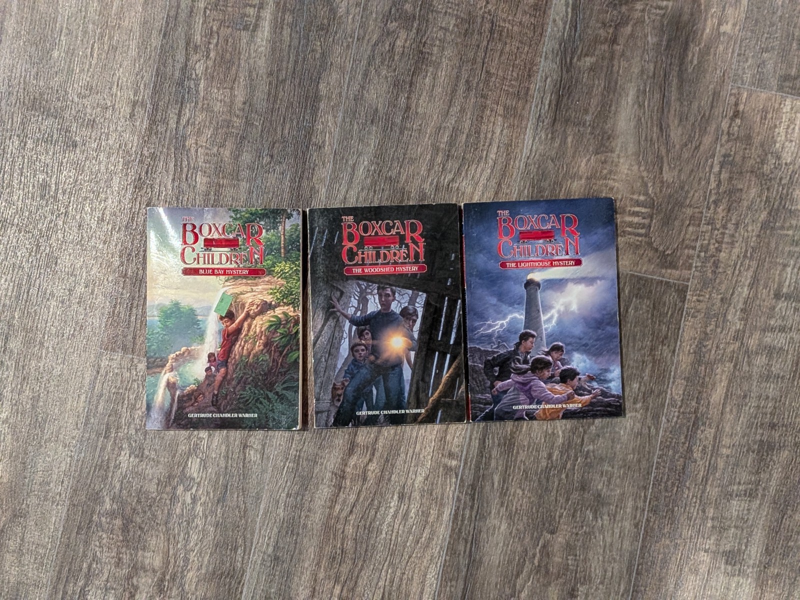 Lot Of Three The Box Car Children Books #6, #7, #8 Vintage Paperback