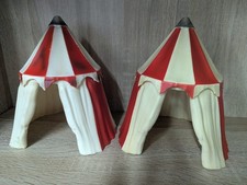 2x Schleich 42017 Zubehör Ritterburg Turnierzelt rot Ritter Ersatzteile