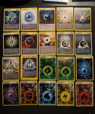 PokemonTCG vintage energy LP/MP Holon Phantoms/Emerald/majestic dawn 20-Card Lot