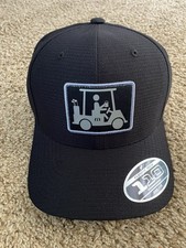 Travis Mathew Golf Cart Driver Flexfit Snapback Golfer Hat Black Adjustable PGA