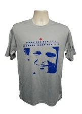 2018 Terry Fox Run Courage Celebrating 25 Years in NYC Adult Small Gray Jersey