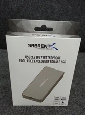 SABRENT EC-WPTF USB 3.2 Gen 2 Water-Resistant M.2 Drive Enclosure Silver 