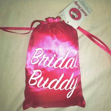 Bridal Buddy 40 Inch Wedding Dress Pouch Holder Storage Bag Pink Satin New NWT