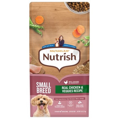 Rachael Ray Dry Dog Food Small Breed Real Chicken & Veggies Recipe 5lb.