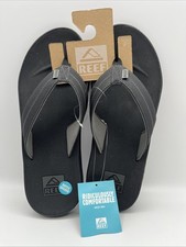 Reef Element TQT Sandals Black Thong Flip Flop Bottle Opener Men's Sizes