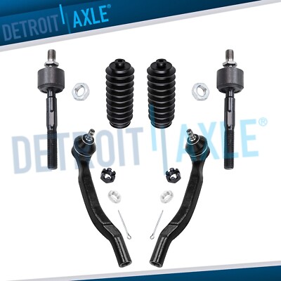 6pc Front Inner Outer Tie Rod Kit for 1994-1997 Acura CL Accord Odyssey Oasis