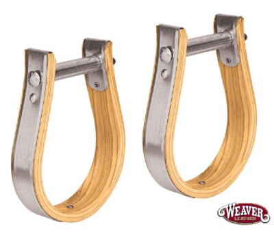 Weaver Leather Wooden Western Stirrups, Oxbow, 1 1/2'' Tread Sold as Pair 