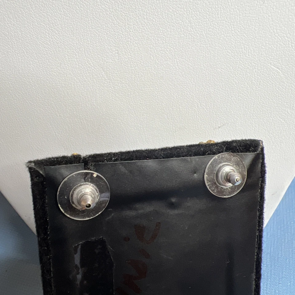 "Pendiente araña grande de diamantes de imitación de cristal tono dorado. 2""" Foto 3 de 3