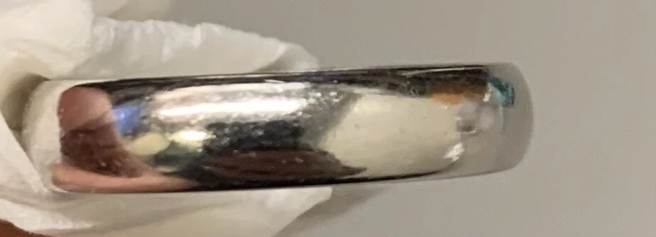 Aliança de casamento Tiffany & Co platina 4,5 mm para sempre tamanho 7 - Imagem 4 de 4