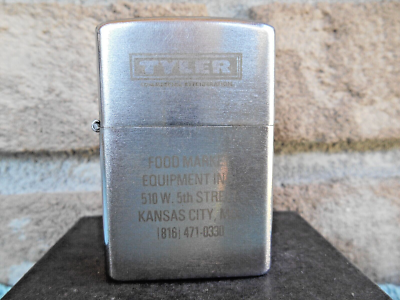 VINTAGE KALAN CHROME CIGARETTE LIGHTER TYLER FOOD MARKET EQUIPMENT. KANSAS  CITY