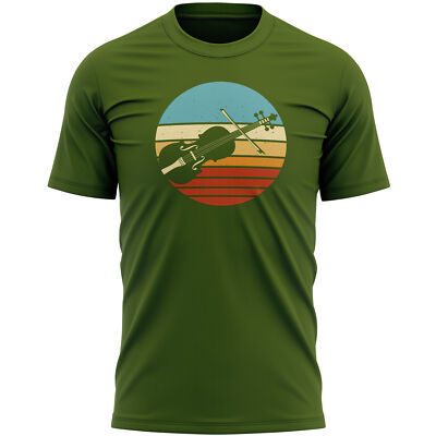 Vatertag T-Shirt Herren Vintage Violine Geschenk Papa Opa Geschenke Tee Männer
