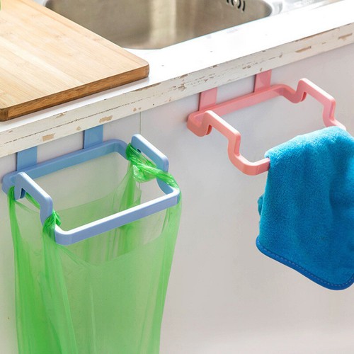 Hanging Trash Rubbish Bag Holder Garbage Rack Cupboard Cabinet Storage Hanger - Picture 4 of 16