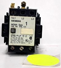 SIEMENS CONTACTOR 27 AMP 600VAC A600 P600 110/120V 50/60HZ SXL-C0