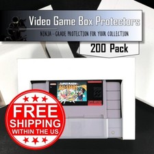 200 SNES Trays Super Nintendo Reproduction Tray Inserts White Box Lot