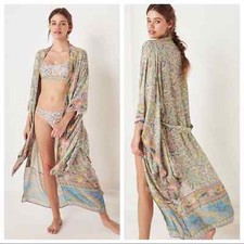 5    FAV BESTSELLER NEW OASIS FLORAL KIMONO COVERUP ROBE M L