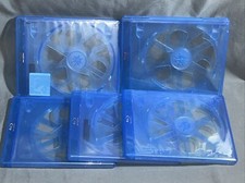Blu-ray Replacement 1 Disc Capacity Cases Empty Lot Of 5 Window View