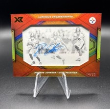 2019 Diontae Johnson RC Panini XR Luminous Endorsements /25 #LE-JO Rookie AUTO