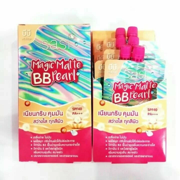 sasi Magic Matte BB Pearl SPF 40 PA+++ 7 g 0.24 oz Box of 6 Oil Control  8858696808156 | eBay