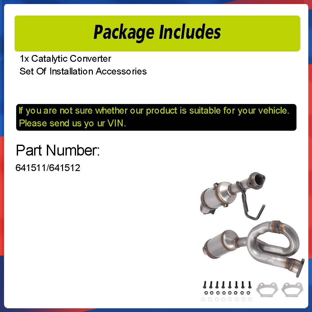 For 2012/132017 Jeep Wrangler 3.6L V6 Exhaust Catalytic Converter Left