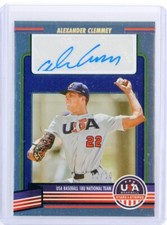 2023 Panini USA Stars & Stripes ALEXANDER CLEMMEY Gold Holo AUTO Autograph 1/10