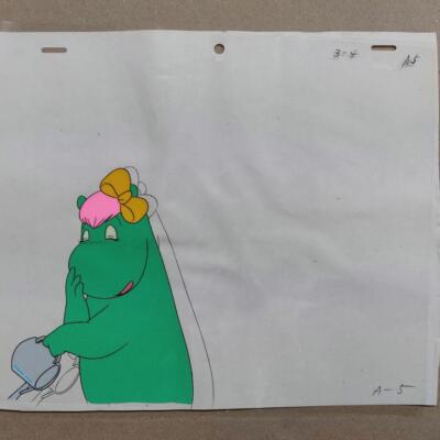 Moomin Animation Cel Original Production Painting Anime E-3043 | eBay