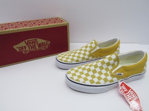 vans slip on ochre