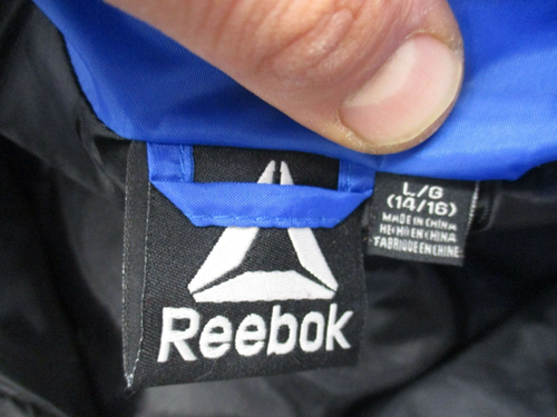 Reebok Size L (14-16) Boys Multicolor Full Zip Stand Collar Insulated Jacket 551 - Picture 9 of 11