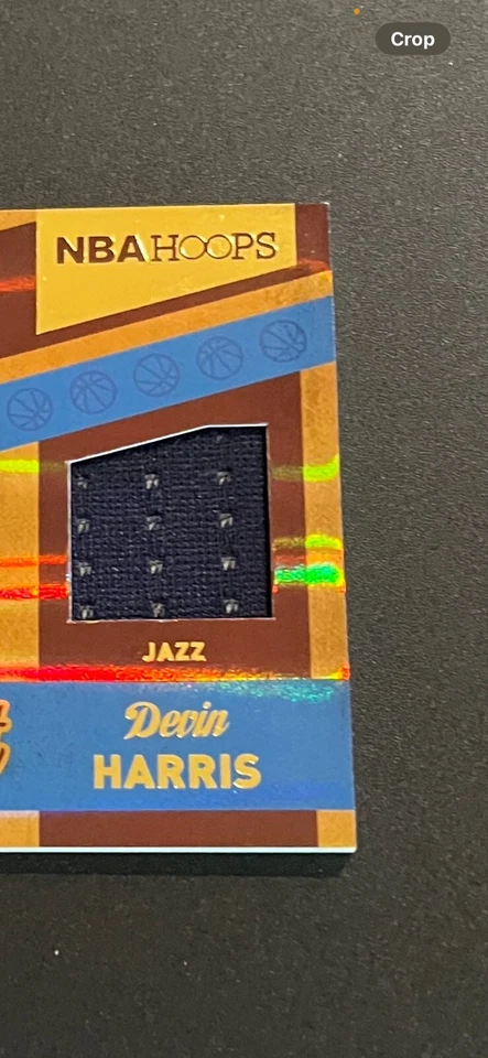 Devin Harris 2014-15 NBA Hoops #3 Blast From The Past Game Worn Patch Utah Jazz - Image 3 of 4