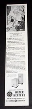 1952 OLD MAGAZINE PRINT AD, GENERAL ELECTRIC, AUTOMATIC, ELECTRIC WATER HEATERS!