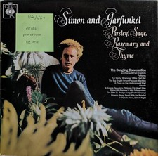 Simon And Garfunkel Parsley, Sage, Rosemary Vinyl Record LP VG/VG+ CBS32031 1966