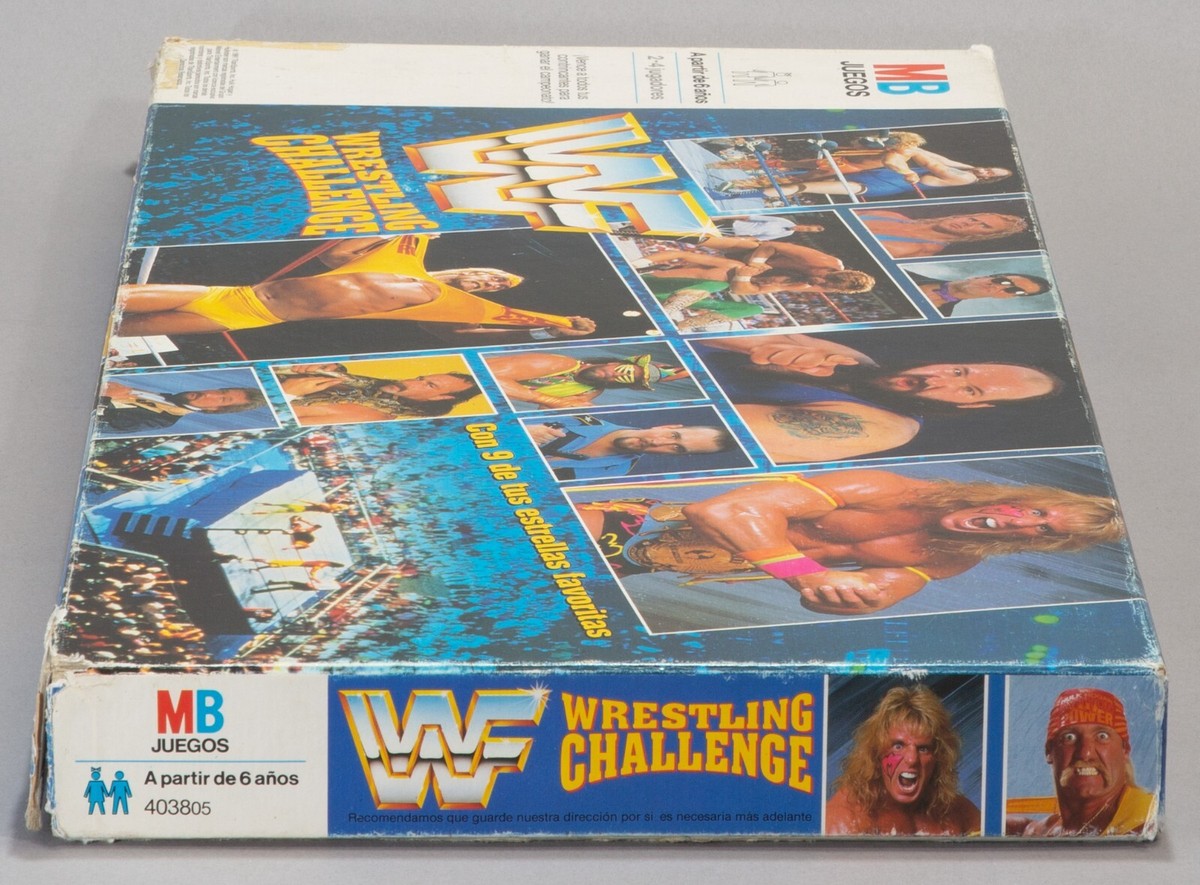 Official 1991 WWF Spanish Wrestling Challenge Board Game WWE